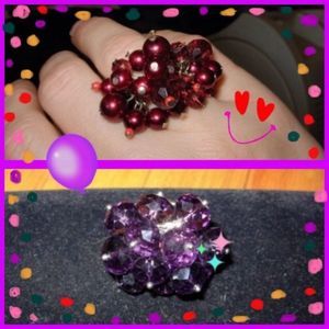 🎈3/$12 NWOT Cluster rings!